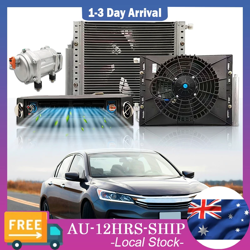 Treeligo Electric Car Air Conditioner 12V 24V Parking Air Conditioning Fan For Automotive Truck Camper Van Bus Boat Excavator