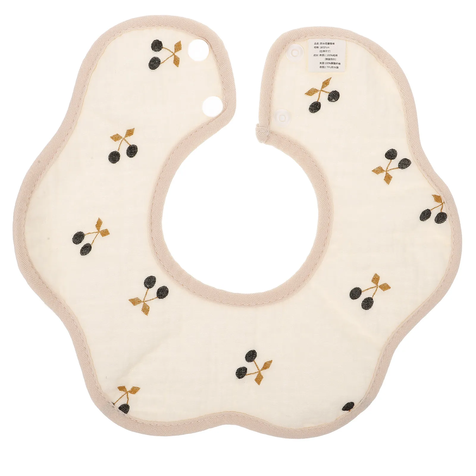

Soft Baby Bib Cotton Material Small Size Reusable Waterproof Feeding Bib Drooling Teething Infant Saliva Towel