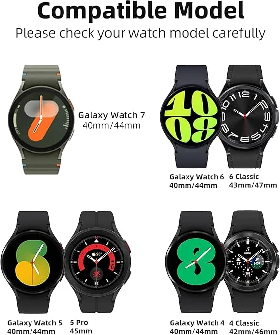 Nylonowy pasek No Gap do Samsung Galaxy Watch 7 6 5 4 40 mm 44 mm 5 Pro Band Bransoletka na rękę do zegarka 4/6 Classic 46 mm/47 mm Pasek