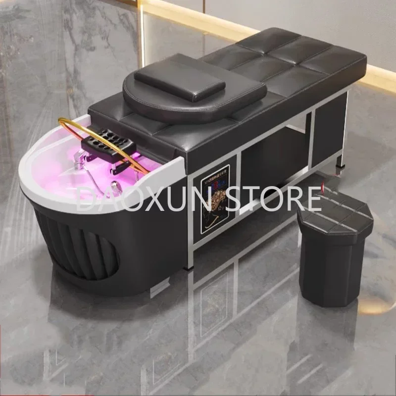 

Stylist Shampoo Chair Hair Salon Japanese led spa Shower Head Hair Wash Chair Massage Shampouineuse Salon Furniture MQ50SC