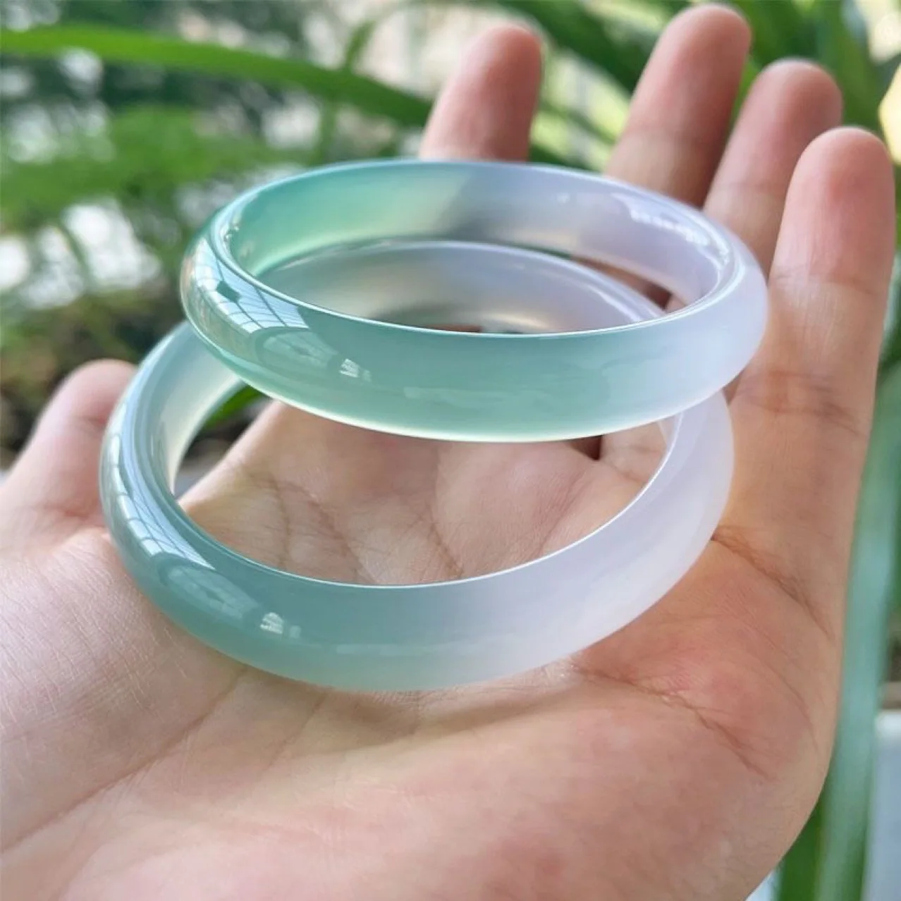 

Браслет из натурального агата, тип «Лед» с пейзажем «Горы и вода», 8 мм, круглый, глубокий зеленый цвет, деловые подарки