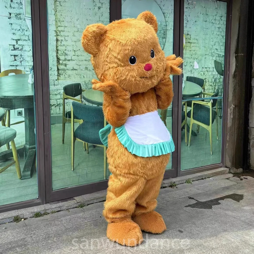 زبدة الدب مخبز ملابس الشخصيات الكرتونية لطيف الرقص الدب الإعلان تعزيز كرنفال هالوين الفراش تأثيري الملابس #4