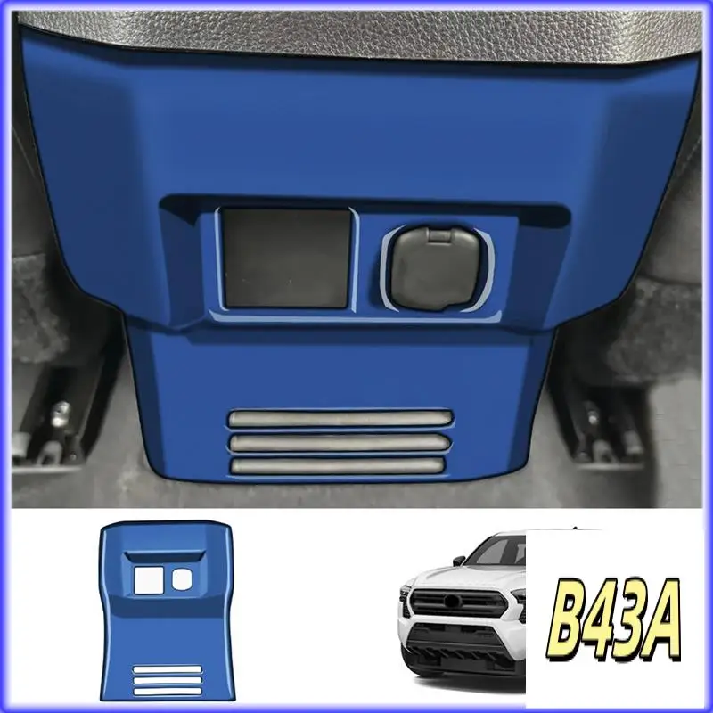 

Sp-Car Rear Air Conditioner Vent Outlet Frame Anti-Kick Panel Cover Trim For Toyota TACOMA 2024 Parts Blue