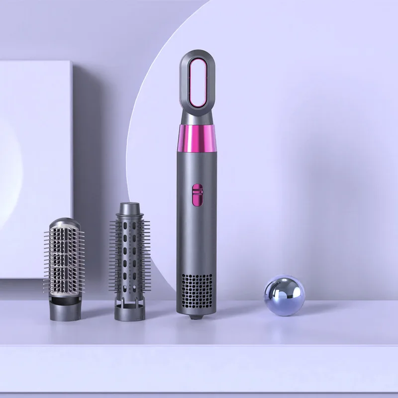 3 In 1 Electric Ionic Hair Dryer Hot Heating Hair Comb Wet Dry Hair Brush Curler Styling Tool Household 800w