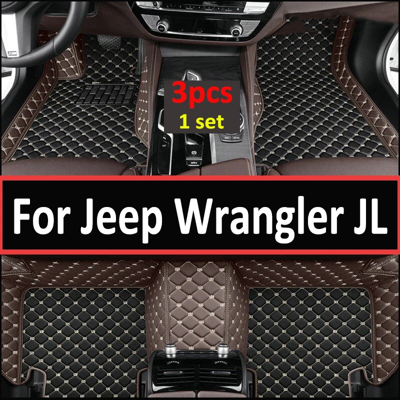 

Автомобильные коврики для Jeep Wrangler JL 4 door 2021 2020 2019 2018, декоративные защитные аксессуары, водонепроницаемые коврики