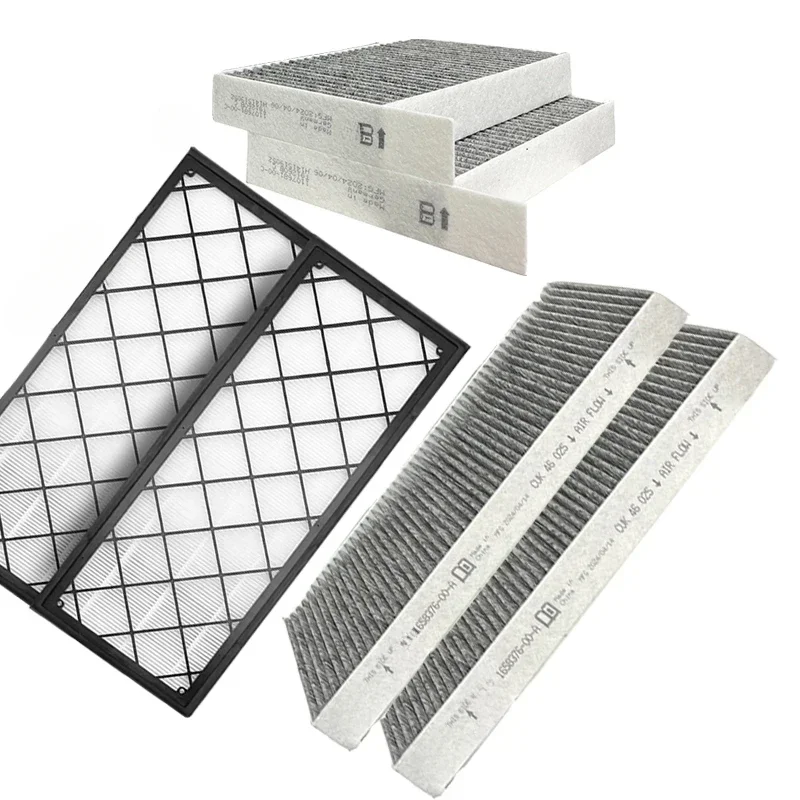 Air Filter for Tesla Model Y External Built-in Replacement Air Conditioning Filters HEPA Car Inner Circulation Activated Carbon