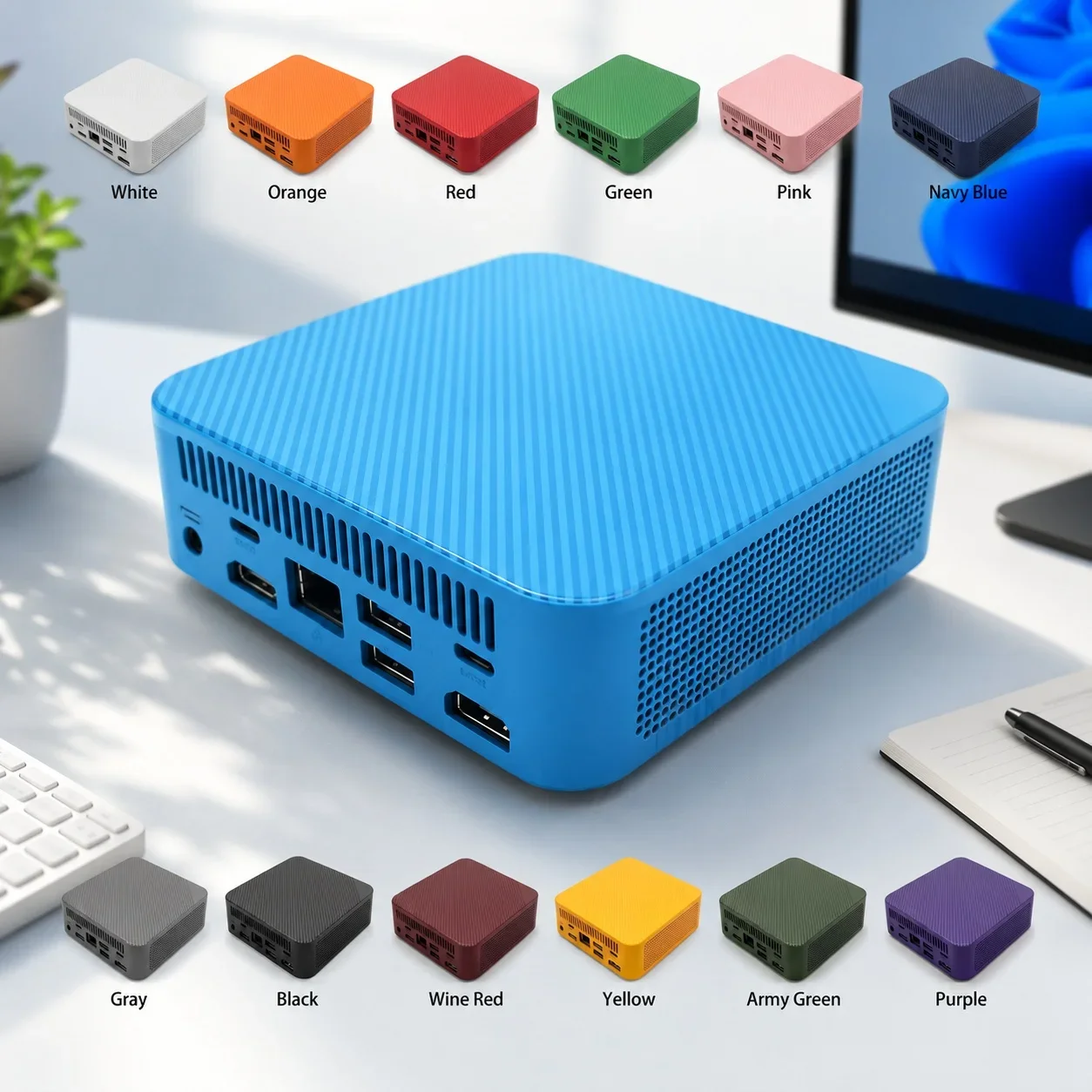 Mini PC Host Intel N150 Processor 16GB RAM 1TB/2TB SSD WiFi 6 BT5.2 4K Portable Desktop Computer For Home Office Light Gaming