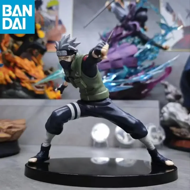 

BANDAI BANPRESTO NARUTO Shippuden Vibration Stars Hatake Kakashi Uchiha Obito PVC White Mask Figure Model Collector Figurine Toy