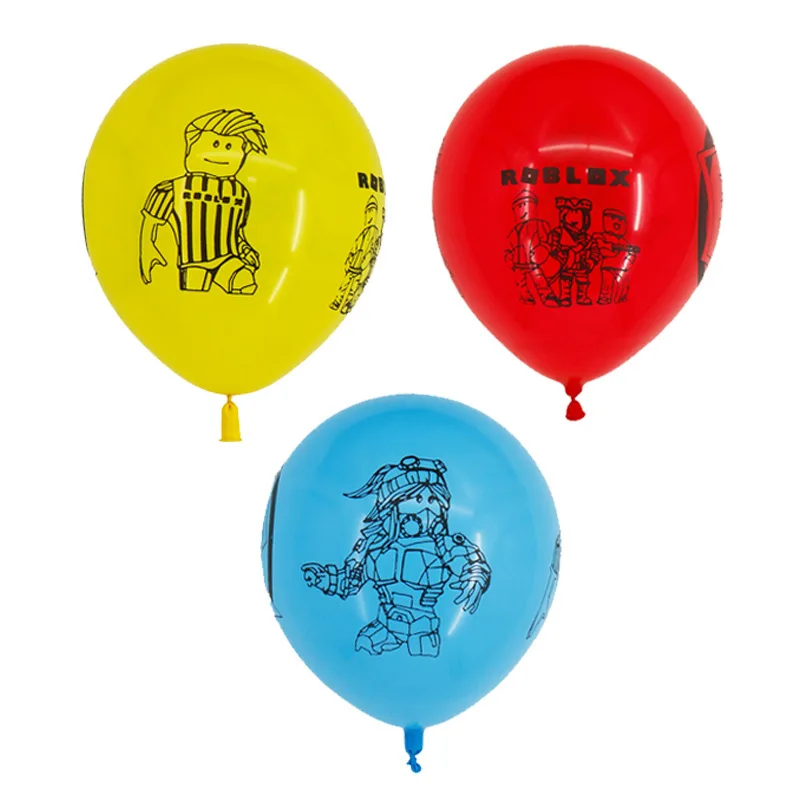 5 Pack Roblox Balloon Anime Cartoon Decorate Student Boy Party Room Decorate Game Child Reunion Accessories Birthday Gift