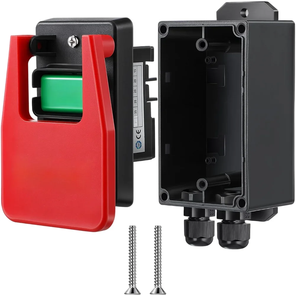 

Однофазный механический переключатель с двойным напряжением 120/230 В, однофазный переключатель 120 В, 2 л.с., безопасный выключатель питания для настольных пил, инструментов