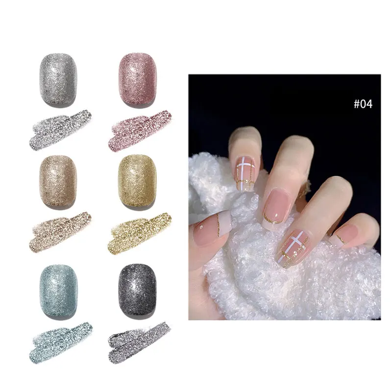 

Annies Hot Selling Nail Polish High Density Platinum Glue Flashing Bright UV Gel Soak off Nail Salon