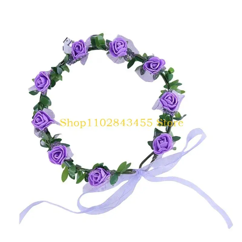 

49MC Красочная цветочная повязка на голову, аксессуары для волос с цветочным принтом для фестивалей и праздников