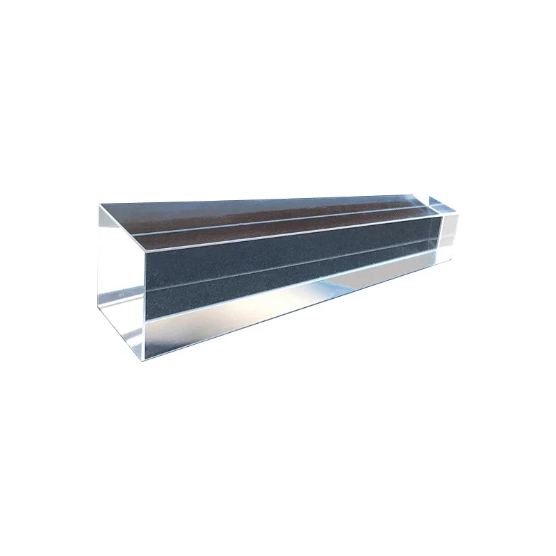 Prisma óptico de vidrio K9 personalizado para dispositivos de belleza láser cono guía de luz rectangular con artesanía de precisión