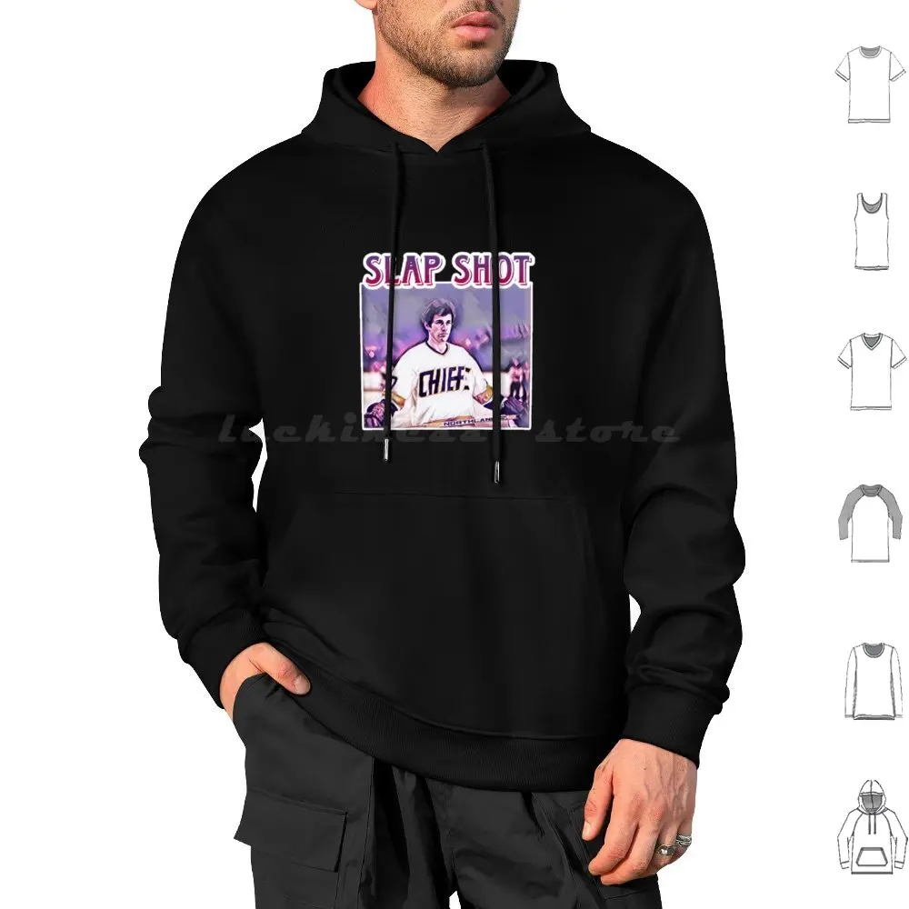 Slap Shot ( 1977 ) Movie Hoodie Cotton Long Sleeve Slap Shot Movie Slap Shot Paul Newman Hanson Brothers 80s Movies 90s