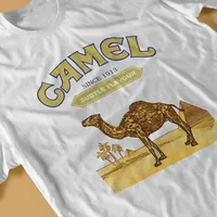 2025 Logo Print T-shirt for Men Women Camel Cigarette Graphic Street Harajuku Casual Hip Hop Retro Car Graphic T-shirt Loose Top
