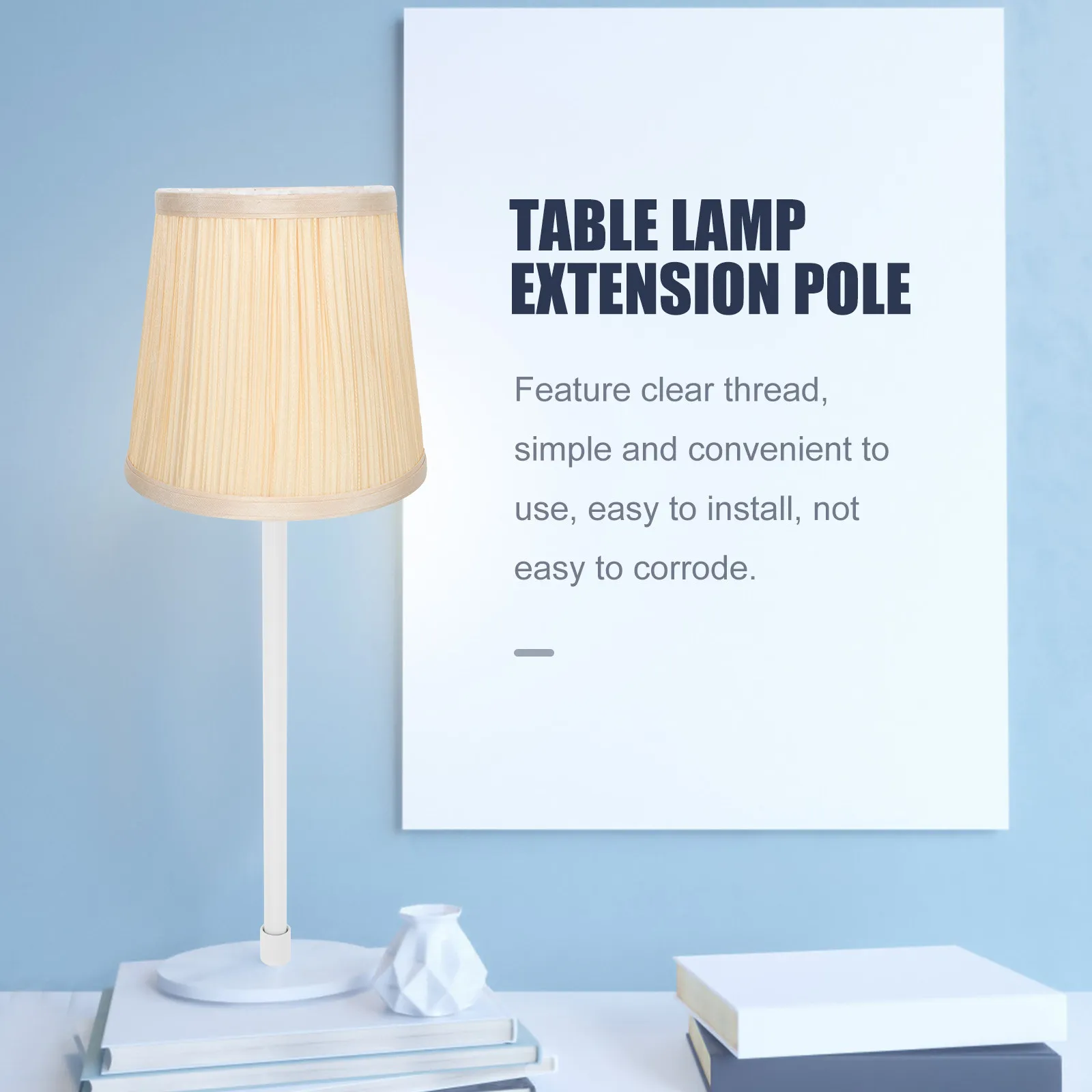 

Удлинительная штанга 30-60 см для настольной лампы/торшера, железная телескопическая стойка, регулируемая по высоте, компонент для светильника