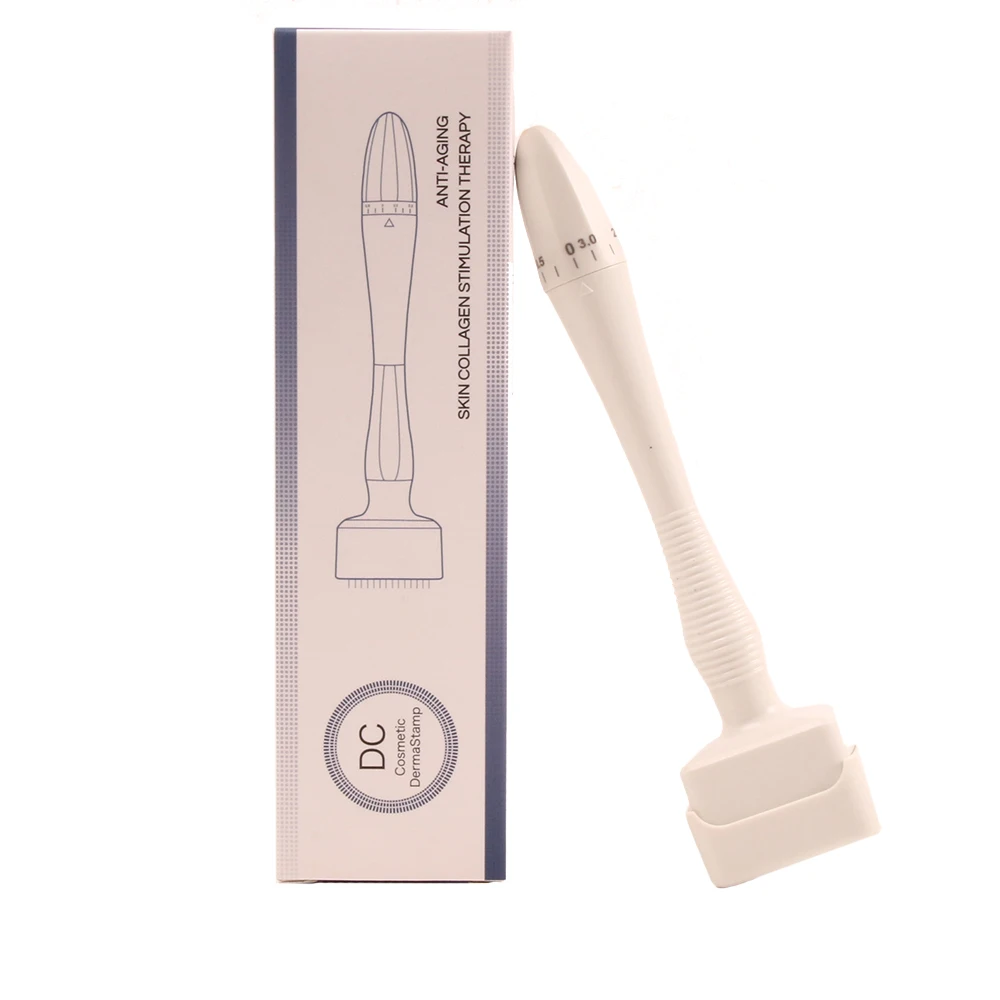 140A Einstellbarer Microneedle-Derma-Stempel mit 140 Nadeln, Derma-Stempel für die Hautpflege, Heimgebrauch für Haar/Gesicht, Körperpflege – Detail 1
