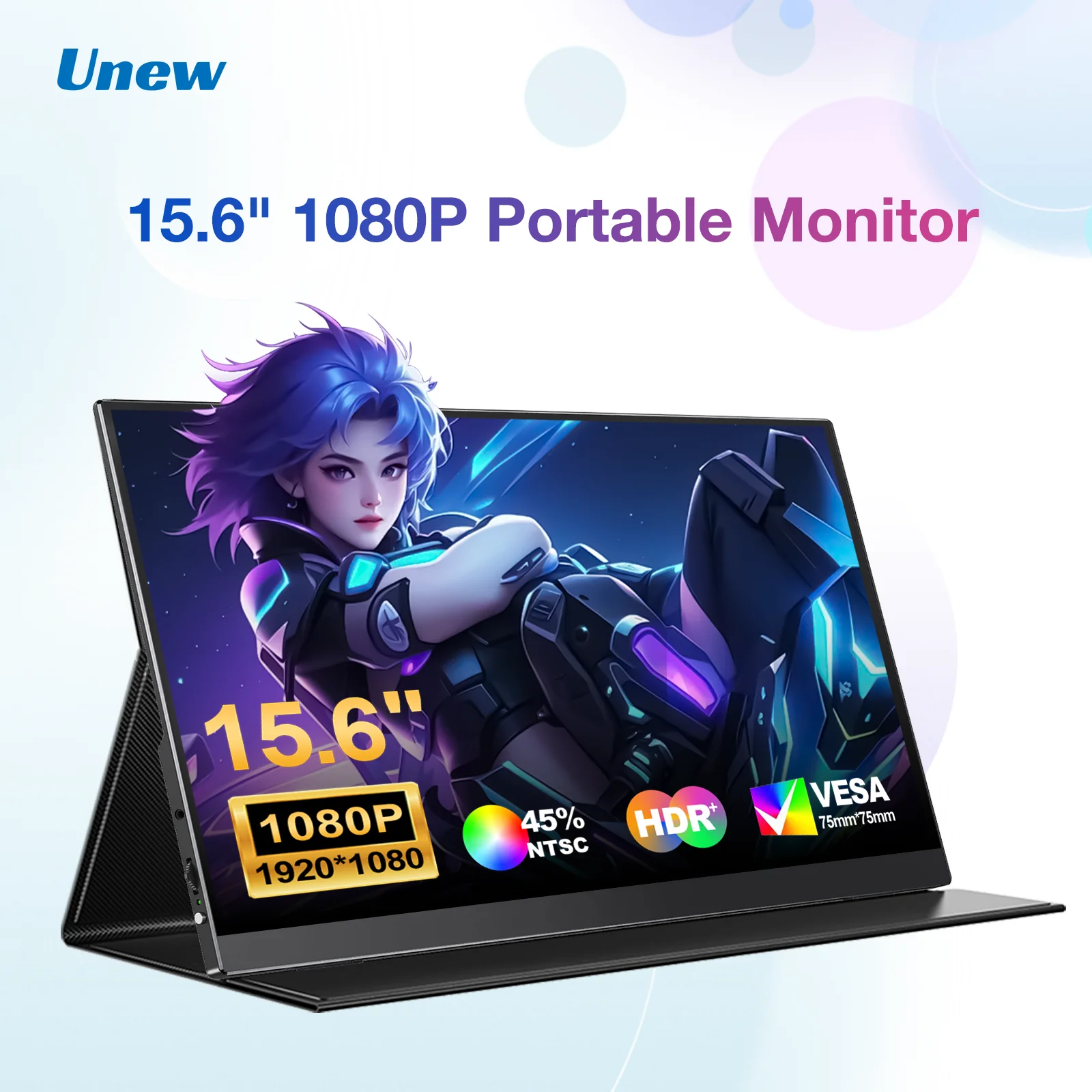 15.6 Inch 1080P Portable Monitor Ultra Thin HDMI Type C External Display For Laptop Phone
