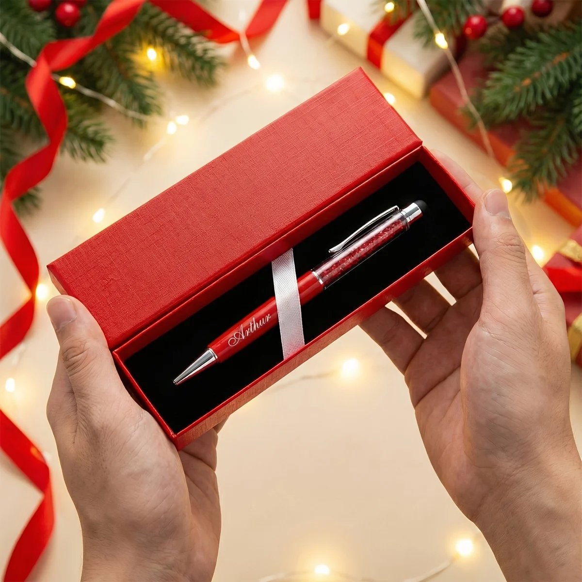 Personalisierter Kristall-Stylus-Stift mit Gravur, Metall-Touchscreen-Stift mit Geschenkbox, Individuelles Geschenk für Geburtstag, Hochzeit, Weihnachten – Detail 3