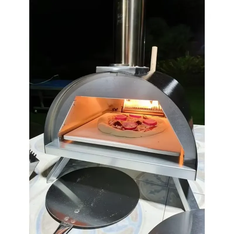 Commercial Stainless Steel Portable Outdoor Table Top Pizza Oven Grace Silver 1 Year Warranty