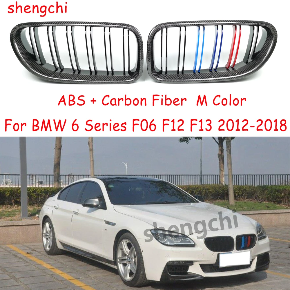 

F06 M6 Carbon Fiber M Color Front Bumper Grilles Mesh for BMW 6 Series F12 F13 640i 650i Car accessories 2012-2018