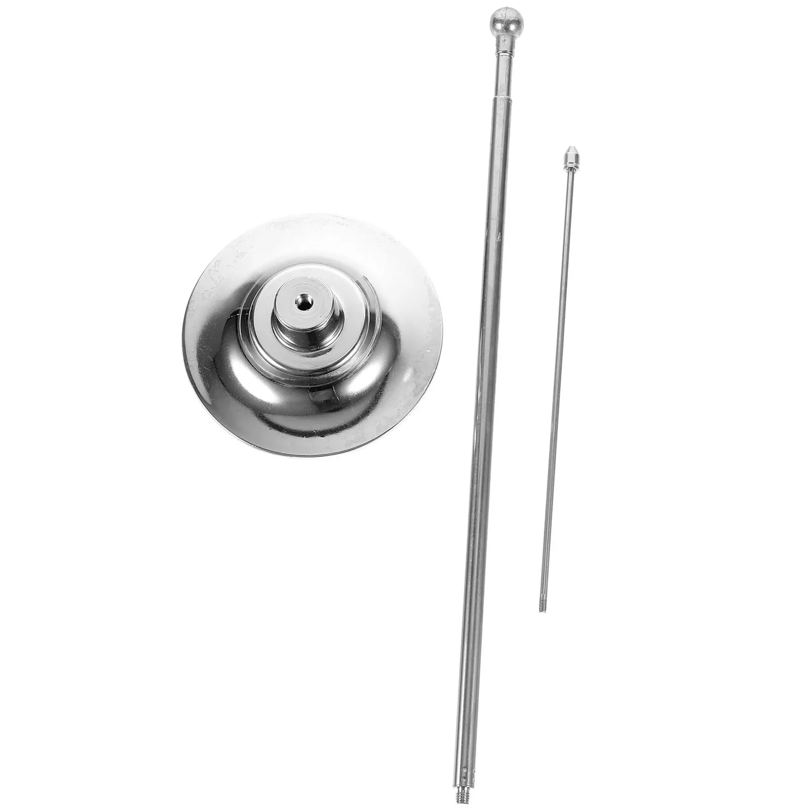 Metal Desktop Flagpole Table Flag Holder Stable Base Wear Resistant Stainless Steel Office Home Classroom Flag Stand
