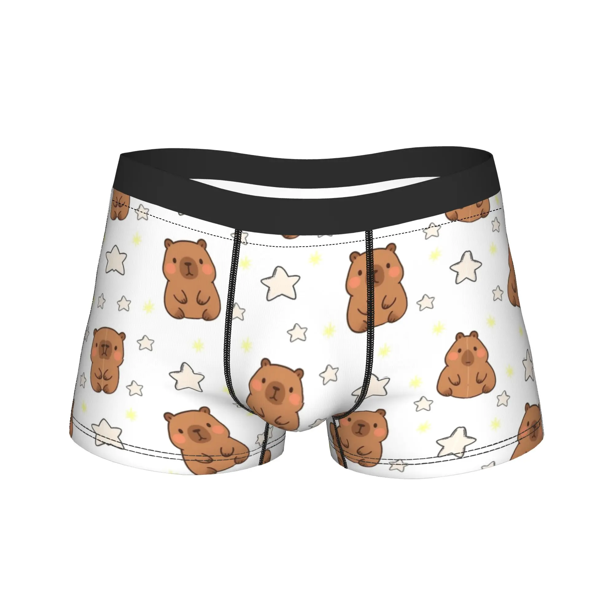 

Kawaii Capybara Underwear Pattern Trunk Hot Sale Men Underpants Classic Boxer Brief Gift