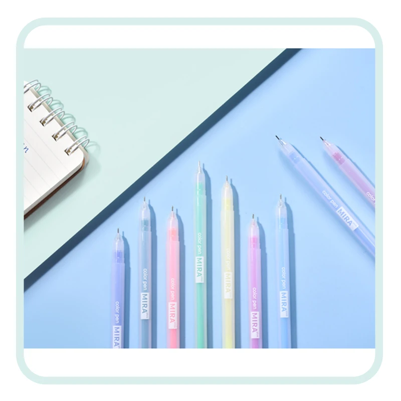 Color Gel Pen Set Kawaii Aesthetic Stationery Pretty Stationery Student Diary Pen Handbook Pen Color Markers School Supplies