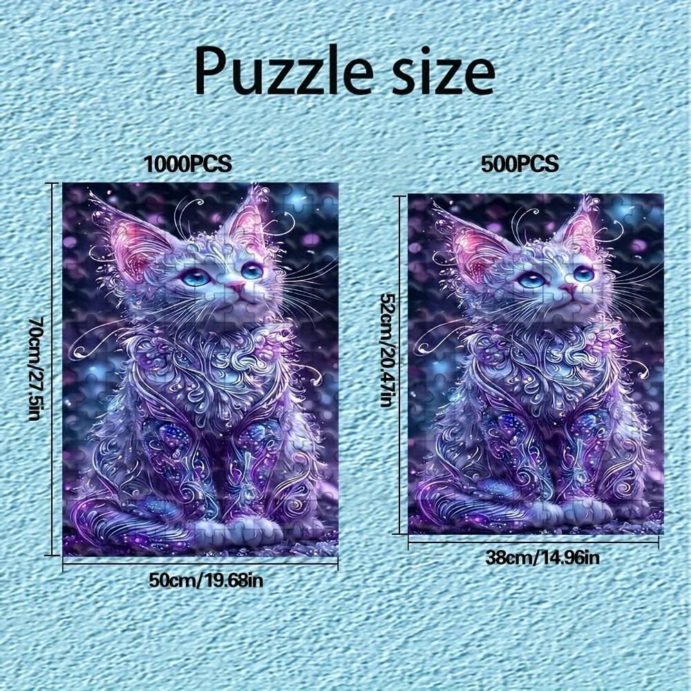 500/1000 stuks puzzel voor volwassenen |   Hoogwaardig, stressverlichtend leuk familiespel, ideaal voor verjaardagen, Kerstmis, Halloween en cadeau