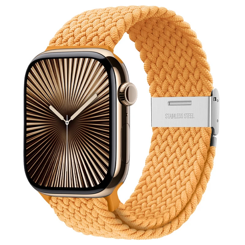 Armband für Apple Watch 46mm 45mm 44mm 49mm 40mm 41mm 42mm Geflochtenes Schlaufenarmband iWatch Serie 12 11 10 8 9 7 SE Ultra