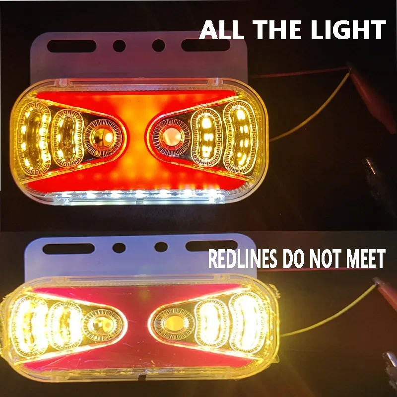 

LED Truck Side Light Signal Lamp Warning Light 24V 8W 6000k Illuminating Ground Highlighting - 1PCS