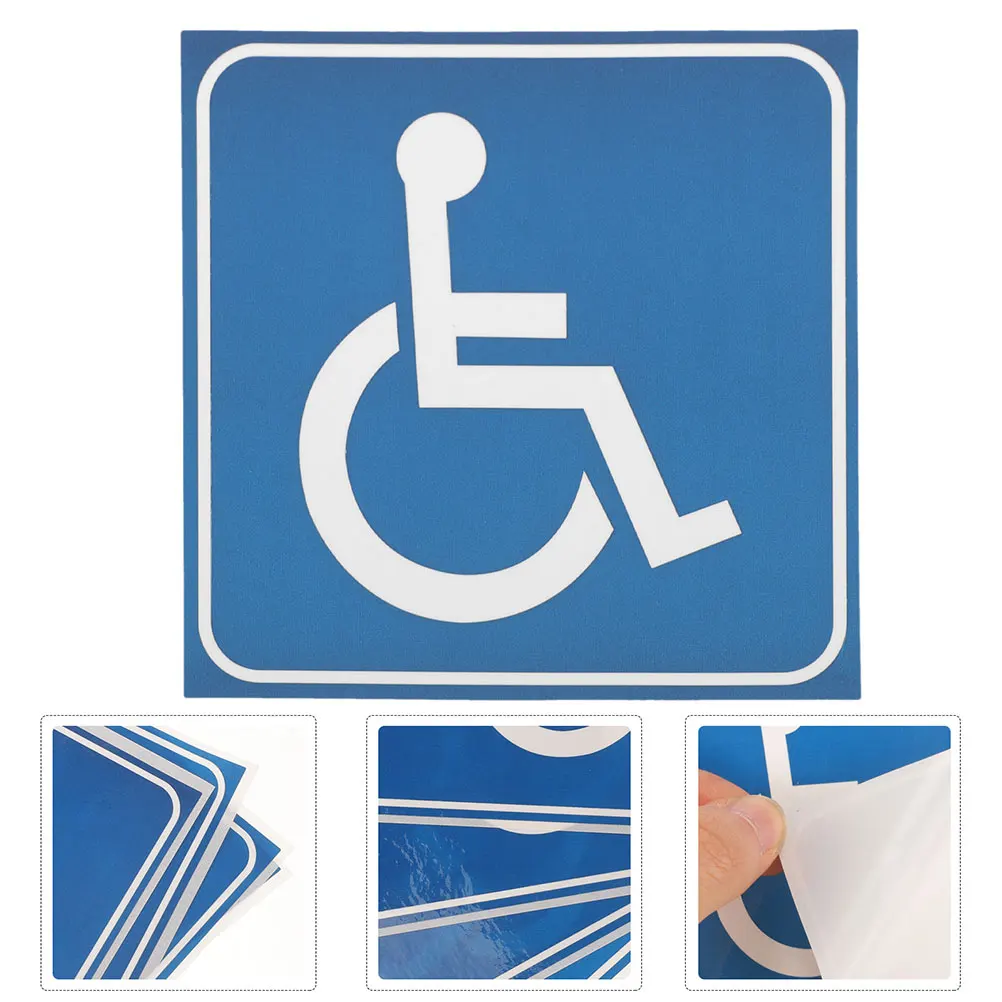 10pcs Disability Sign Stickers Waterproof Scratch Resistant 3 Inch Wheelchair Symbols Adhesive Car Decals h for vehicles