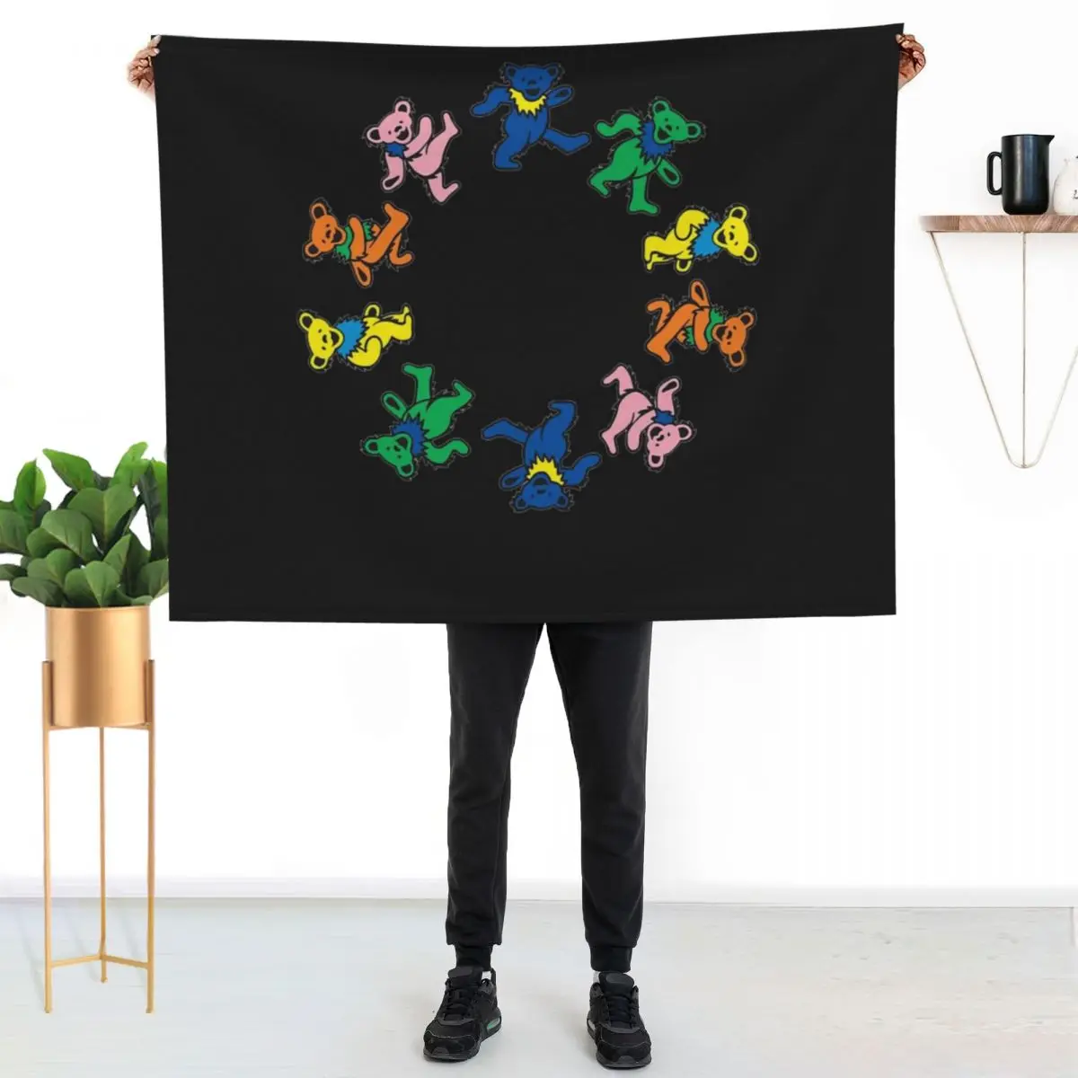

grand cercle d&x27;ours morts T-shirt classique Throw Blanket Outdoor Soft Blanket for Picnic Beach Camping