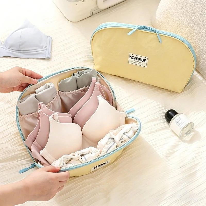 Travel Underwear Storage Bag Portable Sorting  Artifact Multi Layer Partition Classification Close Fitting Clothing Storage Bag