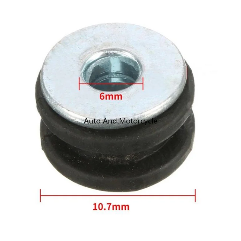 10pcs Motorcycle Modified Rubber Washer Shock Absorption General Rubber Buckle Bolt Assembly M6 Fairing Bolt Pressure Relief Pad