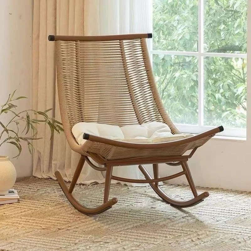 Rocking Chair Garden Balcony Home Nap Outdoor Garden Rattan Chair
