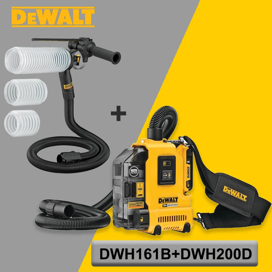 DEWALT Original 20V MAX Dust Extractor Brushless with Dust Extraction Tube Kit Dust Exctraction Set DWH161B+DWH200D