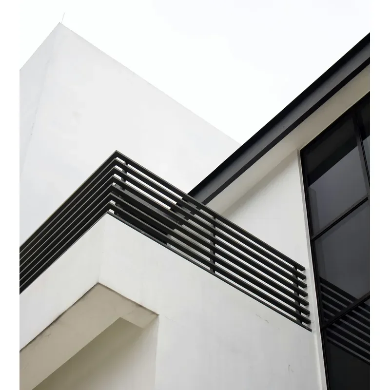 Aluminum Alloy Semi-Privacy Fencing Waterproof & Rust-Resistant Ideal for Stairs, Balconies, and Parks Easy to Install