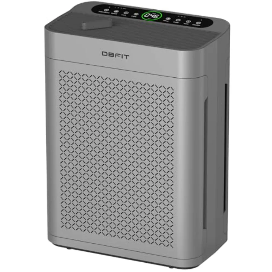 

Air Purifiers for Home Large Room up to 3000sq.ft, Grey Double-Sided Air Purifier with Washable Filter and Air Quality Sensor