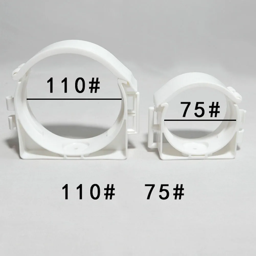 10pc Ducting Pipe Bracket Clips for 75 110 Pipe PE Material Holder Designed for Secure and Efficient Duct System Setup