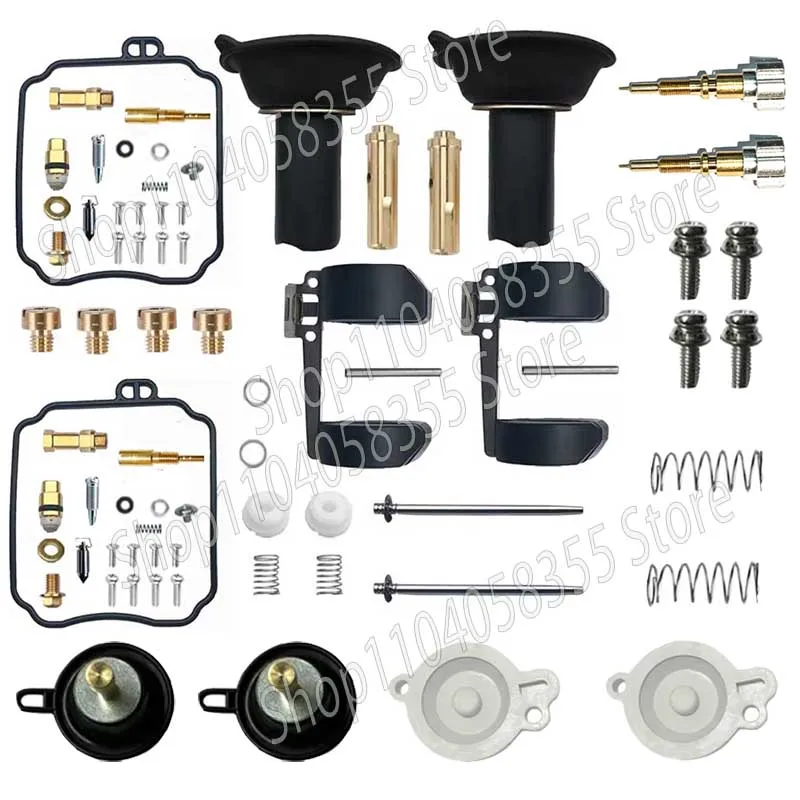 Para yamaha V-STAR dragstar xvs650 xvs 650 motocicleta carb flutuador diafragma aeronave conjunto parafuso do acelerador kit de reparo do carburador