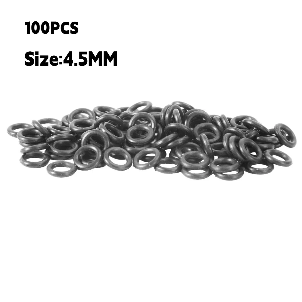 100Pcs Rubber O-ring 4.5mm Special For 3/16
