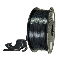 CC3D Silky TPU Filament Black 1.75mm 1KG 3D Printing Materials FDM TPU Silk Filament for 3D Printer 57D TPU Harder Than 98A