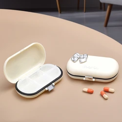 Pill Box 4/6 Cell Tablet Container Travel Pill Box With Pill Knife Sealed Moisture-proof Portable Pill Box Dispenser