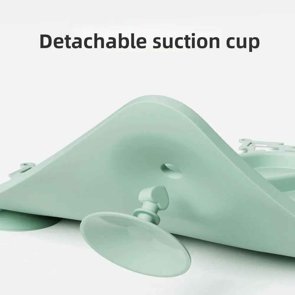Multifunctional Strong Suction Placemats with 2 Straps Silicone Plates Anti-drop Anti-slip Busy Mat for Infants Toddlers