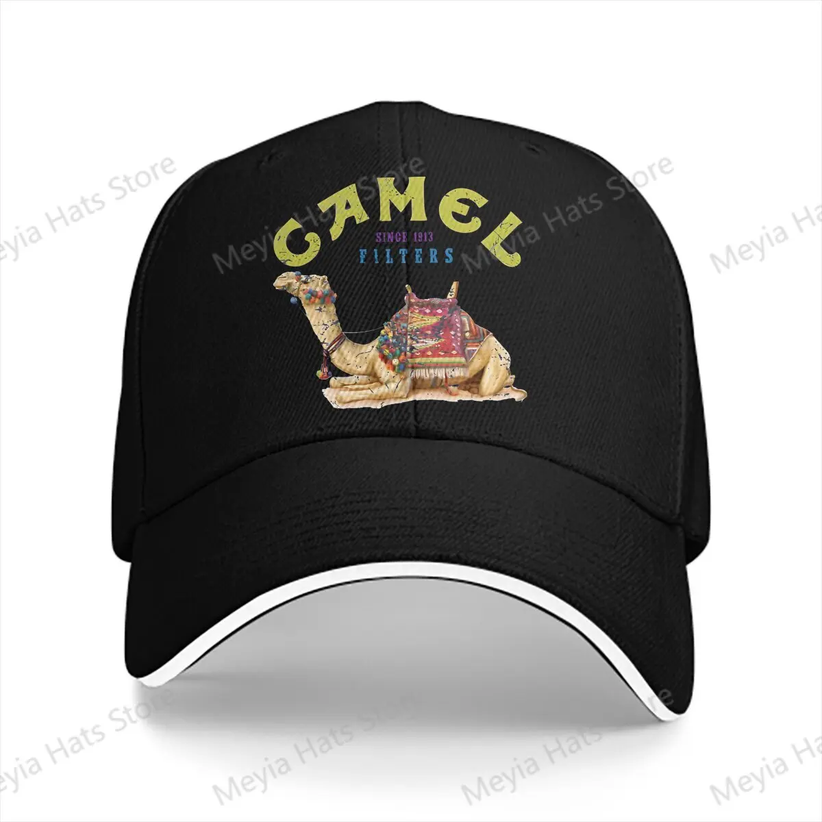 Dromedary Camel Crush Cigarette Joe Men Baseball Caps Peaked Cap Sun Shade Outdoor Hat Camel