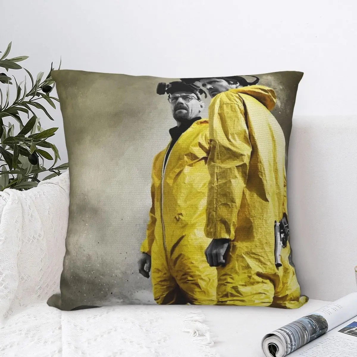 Breaking Bad Pillow Covers Polyester Sofa Walter White Cushion Cover Creative Throw Pillow Case 45*45