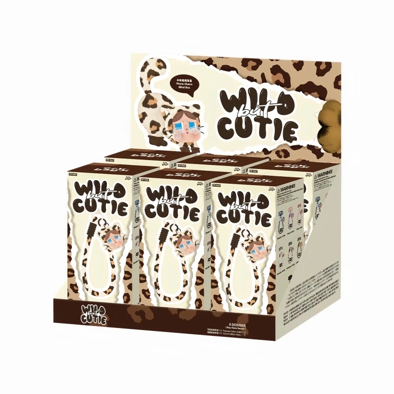 Nieuwe, populaire, originele Popmart Crybaby Leopard Cat serie mobieltelefoonkoord verrassingsblindbox huilende baby accessoire cadeaus