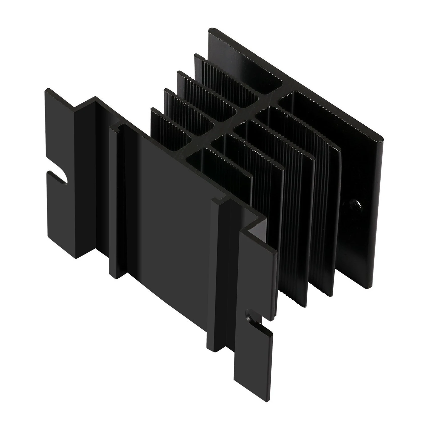 ABCA-Solid State Relay Heat Sink,6PCS Aluminum Heatsink PID Temperature Controller Heat Sink For SSR-10,25,40A
