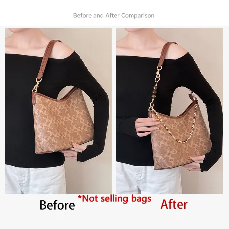 Amber Pearl Bag Chain For Laurel 31 Fashion Durable Gift Bag Extension Chain Bag Decorative Diy Chain Bag Accessories New